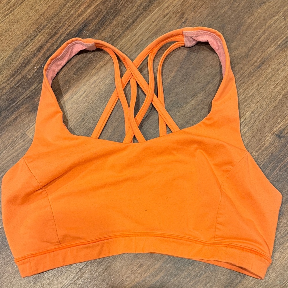 Lululemon Orange Sports Bra